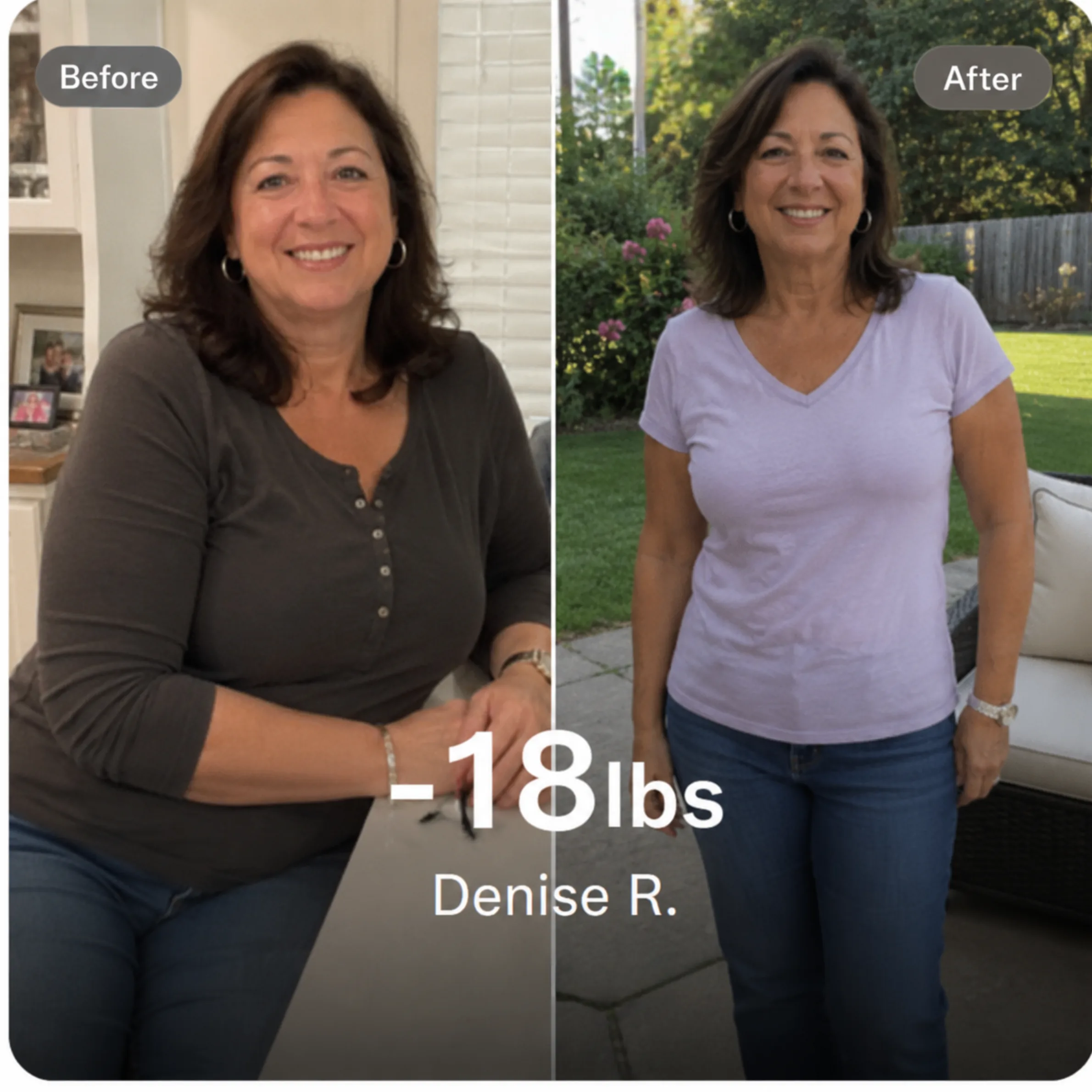 Denise R. before and after